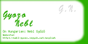 gyozo nebl business card